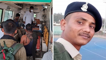 आईईडी विस्फोट में एक DRG जवान शहीद, तीन घायल
