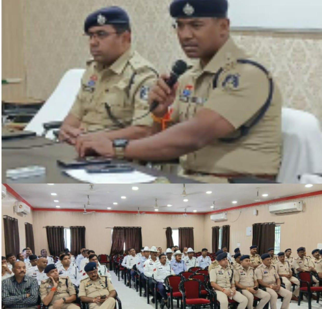 आगामी त्यौहारी सीजन को देखते हुए शहर में सुचारू यातायात व्यवस्था बनाने यातायात अधिकारी/कर्मचारियों की बैठक लेकर दिए गये निर्देश, यातायात पुलिस रायपुर