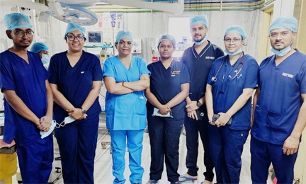 अम्बेडकर अस्पताल के जनरल सर्जरी विभाग में एक और विदेशी युवती का सफल ऑपरेशन