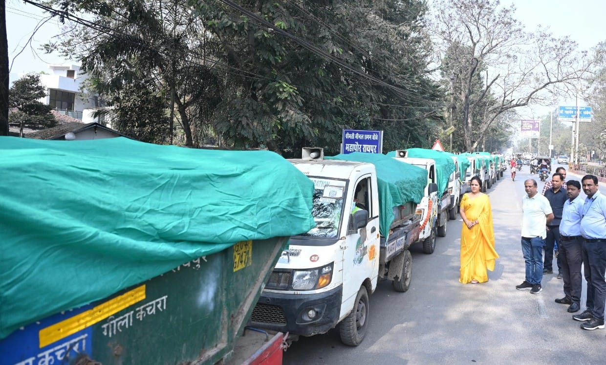 महापौर मीनल ने शहर की स्वच्छता व्यवस्था सुदृढ़ करने कचरा परिवहन वाहनों में समान ग्रीन नेट लगाने दिए निर्देश