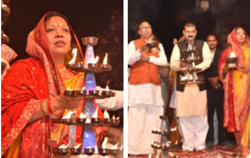 मेले की वास्तविक गरिमा जनता की आस्था, विश्वास और सहभागिता – कौशल्या देवी साय,,राजिम कुंभ कल्प के 13वें दिन महानदी की महाआरती में शामिल हुईं मुख्यमंत्री की धर्मपत्नी कौशल्या साय