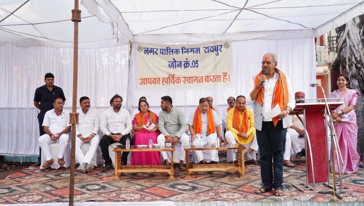 सांसद बृजमोहन अग्रवाल के नेतृत्व में विकास को नई गति, करीब 1 करोड़ 10 लाख रुपये के विकास कार्यों का भूमि पूजन