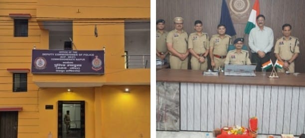 DCP west office श्रीमान पुलिस कमिश्नर रायपुर द्वारा नवीन पुलिस उपायुक्त (पश्चिम क्षेत्र)/ DCP (west) कार्यालय एवं सहायक पुलिस आयुक्त (ACP)न्यू राजेन्द्र नगर कार्यालय का विधिवत शुभारंभ