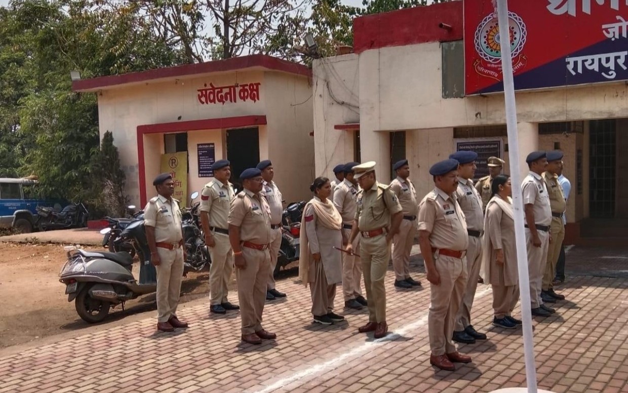 पुलिस उपायुक्त (नार्थ जोन) द्वारा थाना उरला का किया गया वार्षिक निरीक्षण
