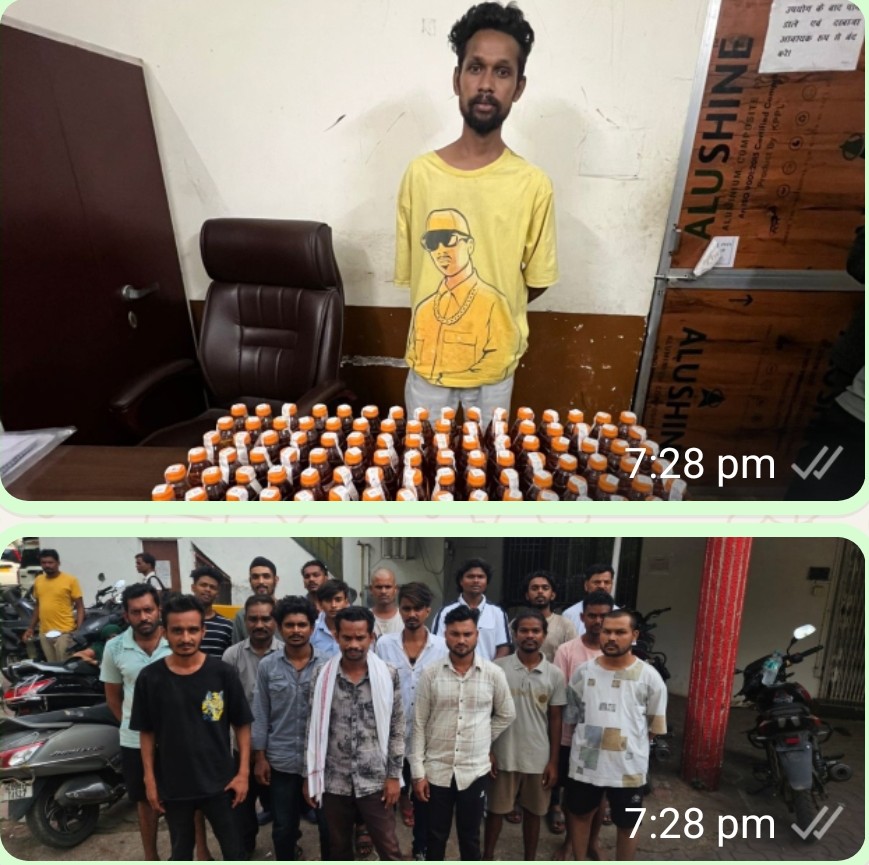 एण्टी क्राइम एवं साइबर यूनिट का विशेष चेकिंग अभियान औचक चेकिंग दौरान एक आरोपी से 160 पौवा अवैध शराब जप्त,,30 पुराने वाहन चोरों की तस्दीक