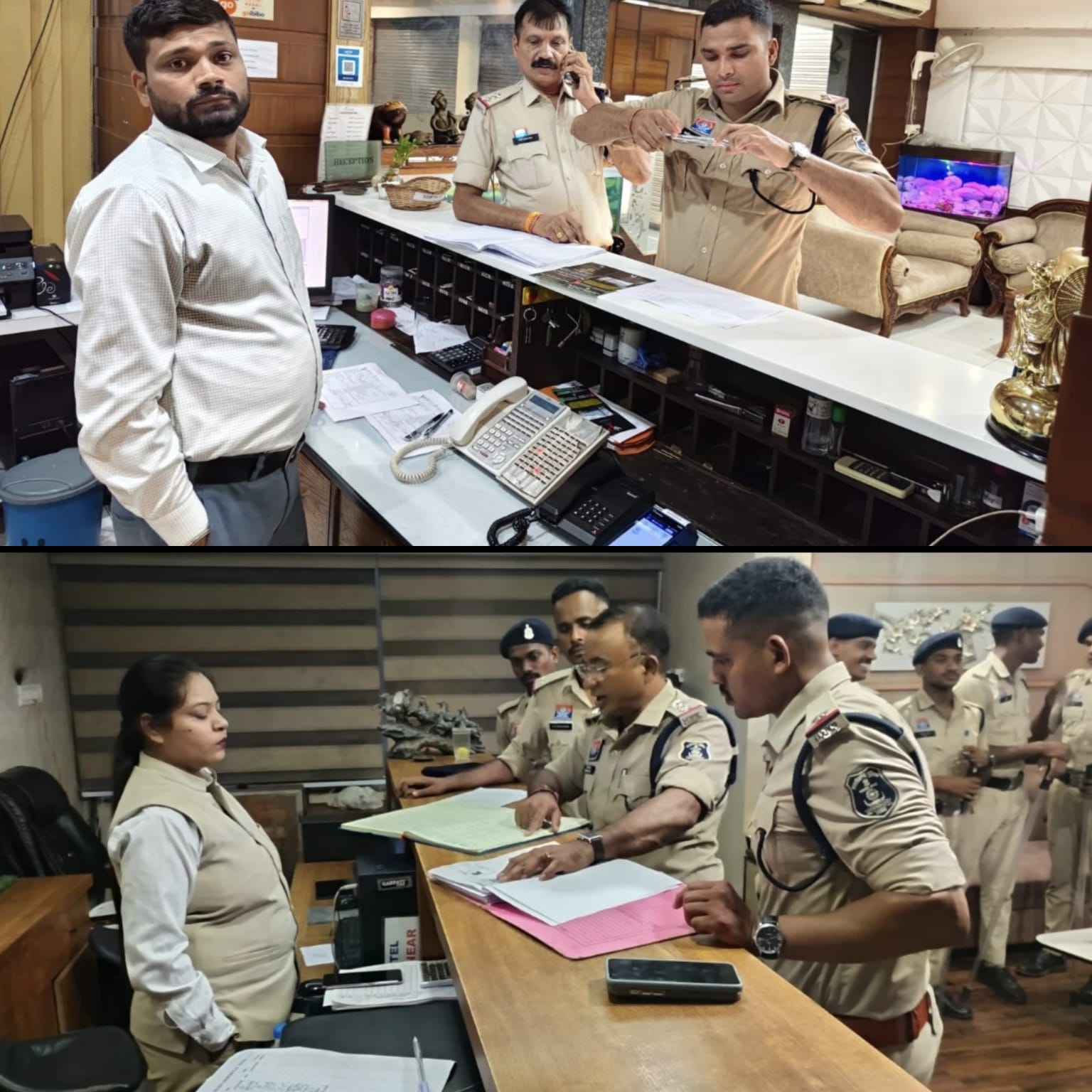 मध्य जोन के थाना क्षेत्रों में होटल, लॉज एवं धर्मशाला की सघन चेकिंग अभियान संचालित मध्य जोन के थाना ,, गोल बाजार,कोतवाली, गंज, मौदहापारा, सिविल लाईन देवेंद्र नगर एवं तेलीबांधा थाना क्षेत्र में चेकिंग अभियान