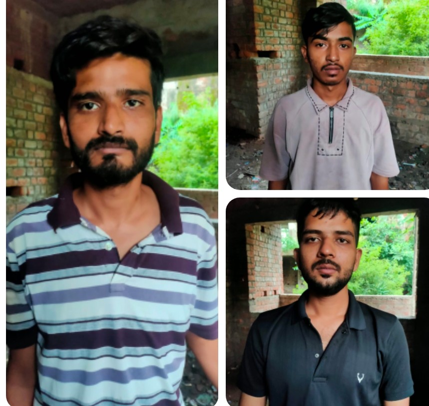हेरोइन के साथ तीन आरोपी गिरफ्तार, 6.33 ग्राम चिट्टा जब्त