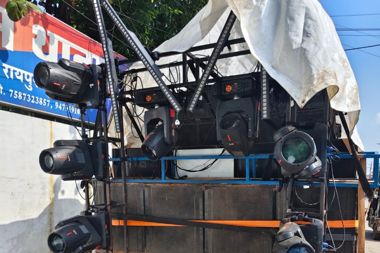तेज आवाज में DJ बजाना पड़ा महंगा, टिकरापारा पुलिस ने की कार्रवाई,कोलाहल अधिनियम के तहत आरोपी के खिलाफ इस्तगासा, साउंड सिस्टम जब्त