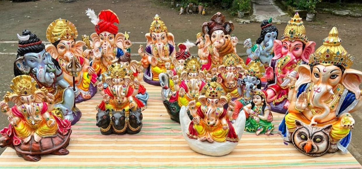 बंदियों ने तैयार की 500 बीजयुक्त गणेश प्रतिमाएं, विसर्जन के बाद बनेंगी पौधे