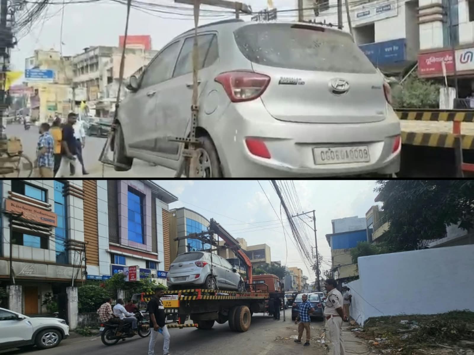 रायपुर में अवैध पार्किंग पर यातायात पुलिस की कार्रवाई, 5 दिन में 55 वाहनों के चालान, जीई रोड, एमजी रोड, मालवीय रोड सहित प्रमुख मार्गों पर चला विशेष अभियान, अस्पताल जाने वाले रास्तों पर यातायात हुआ सुगम